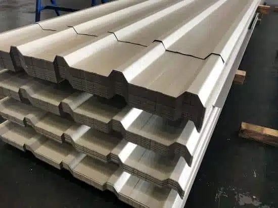 Steel roofing sheets and cladding, box profile